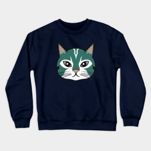 Lovely cat close-up Crewneck Sweatshirt